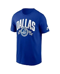 Nike Men's Royal Dallas Cowboys Rewind Front and Back Hit Essential T-Shirt