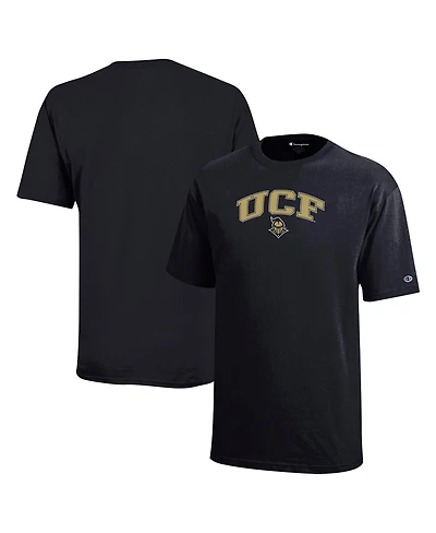 Champion Big Boys and Girls Black Ucf Knights Arch Over Logo T-Shirt