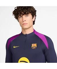Nike Men's Purple Barcelona 2025/26 Strike Drill Quarter-Zip Long Sleeve Performance Sweatshirt
