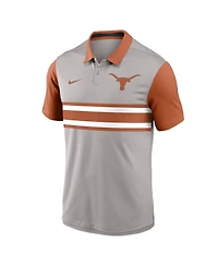Nike Men's Gray/Texas Orange Texas Longhorns Vapor Performance Polo Shirt