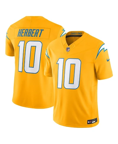 Nike Men's Justin Herbert Gold Los Angeles Chargers Alternate Charger Power Vapor F.u.s.e. Limited Jersey