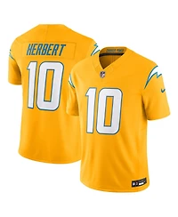 Nike Men's Justin Herbert Gold Los Angeles Chargers Alternate Charger Power Vapor F.u.s.e. Limited Jersey