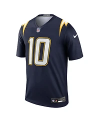 Nike Men's Justin Herbert Navy Los Angeles Chargers Alternate Super Legend Player Performance Top