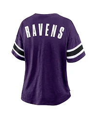 Fanatics Women's Purple Baltimore Ravens Redzone Curl Route T-Shirt