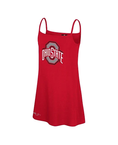 Colosseum Big Girls Scarlet Ohio State Buckeyes Brook Tank Dress