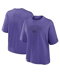 Nike Women's Purple Baltimore Ravens Glory Arch Boxy T-Shirt