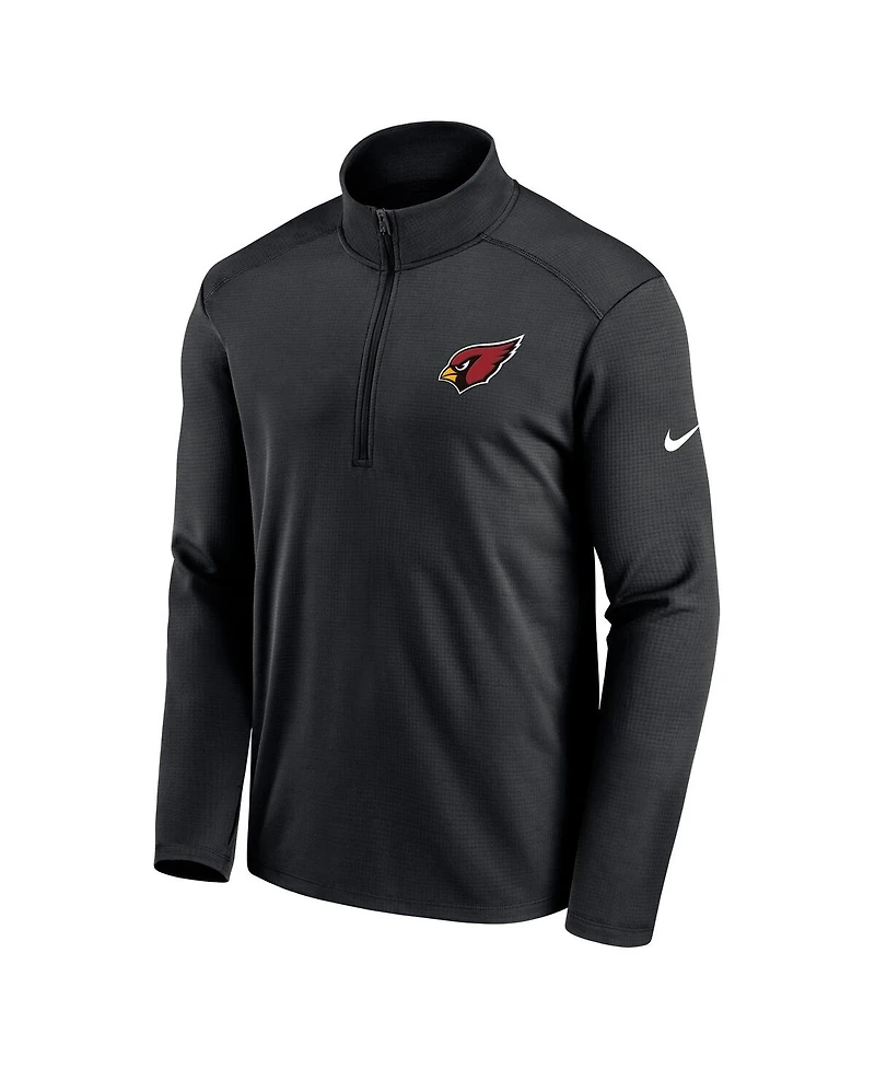 Nike Men's Black Arizona Cardinals Pacer Half-Zip Pullover Sweatshirt