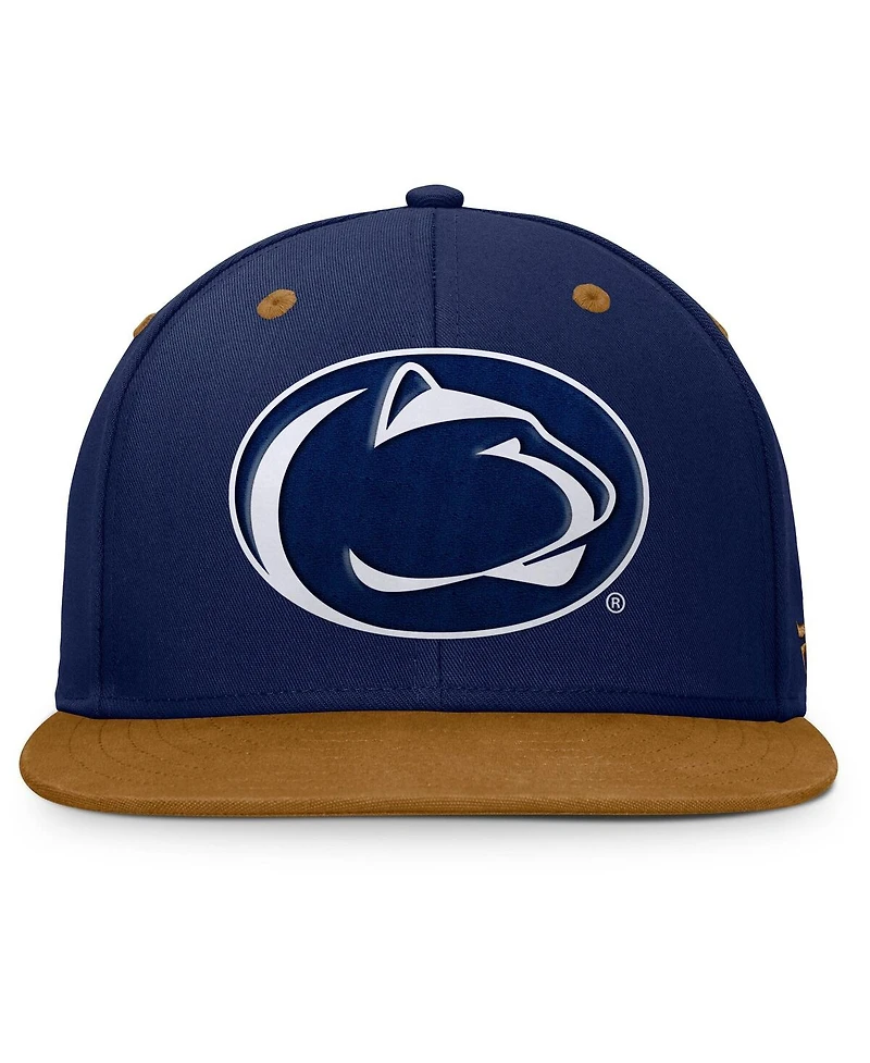 Fanatics Men's Navy/Brown Penn State Nittany Lions NoBo Fitted Hat