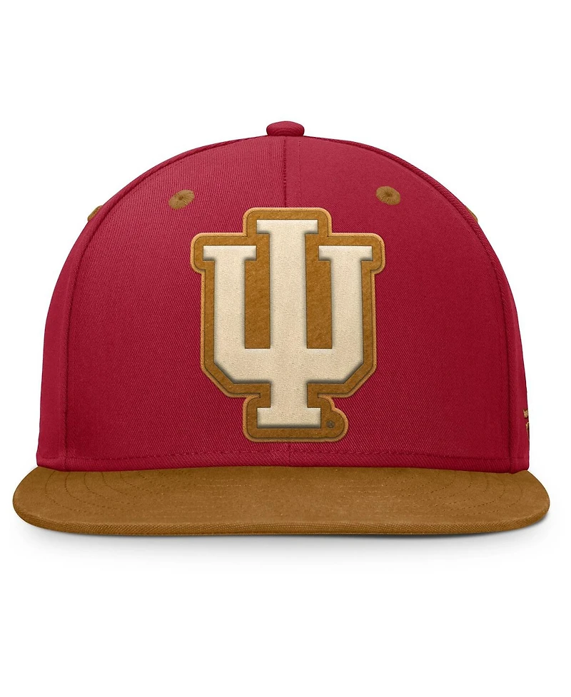 Fanatics Men's Crimson/Brown Indiana Hoosiers NoBo Fitted Hat