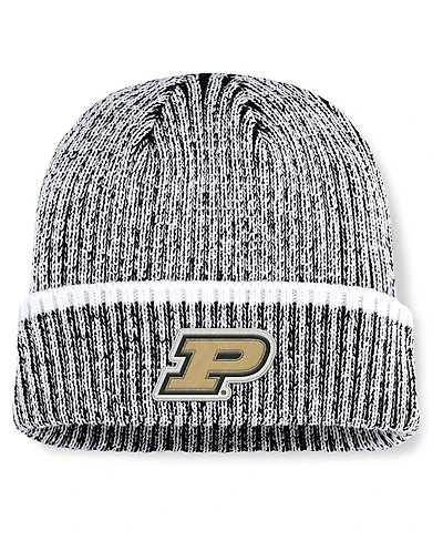 Fanatics Men's Black/White Purdue Boilermakers Haze Cuffed Knit Hat