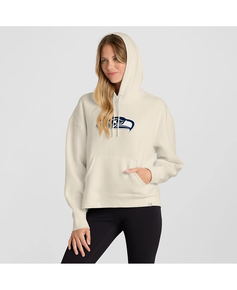 Fanatics Women's Cream Seattle Seahawks Dove Legacy Pullover Hoodie
