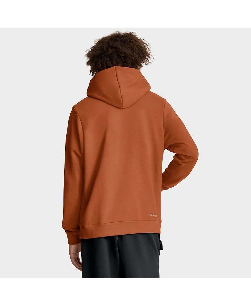 Nike Men's Texas Orange Longhorns 2025 Sideline Performance Pullover Hoodie