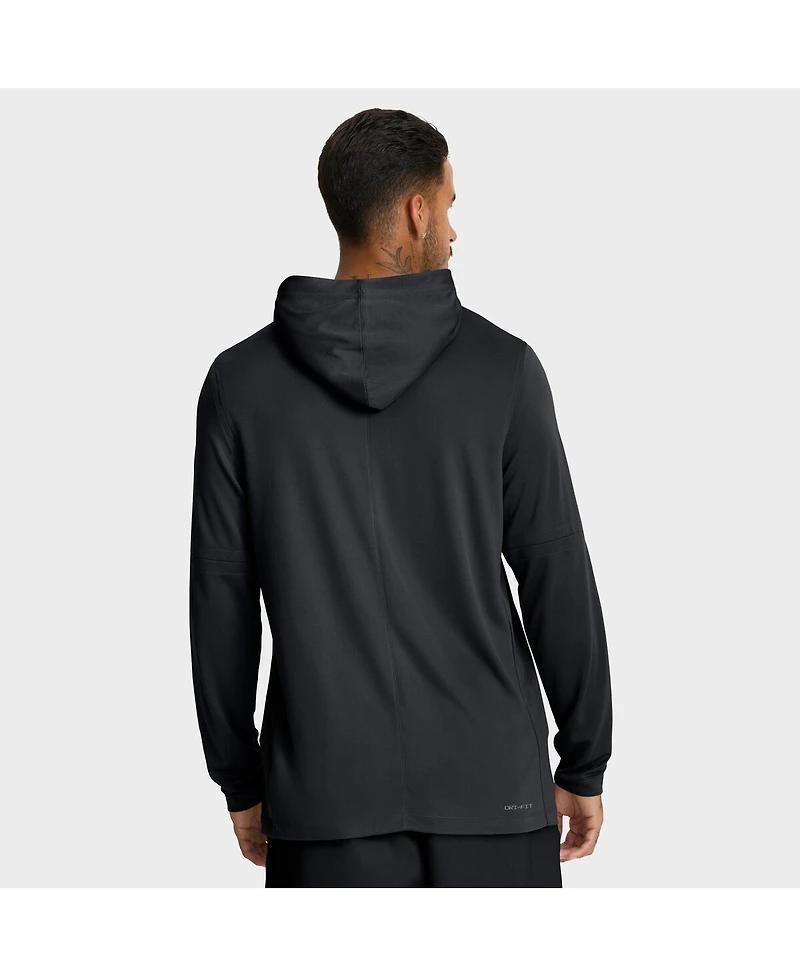 Nike Men's Iowa Hawkeyes 2025 Sideline Performance Long Sleeve Hoodie T-Shirt