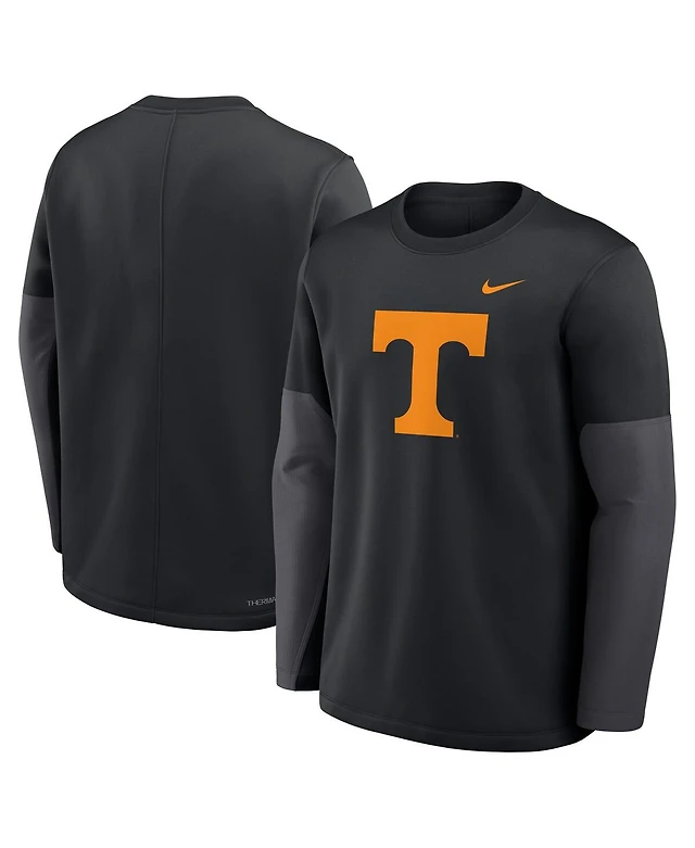 Men's Tennessee Football Long Sleeve T-Shirt – Orange & White Team Color Graphic Tee (Black, 4XL)