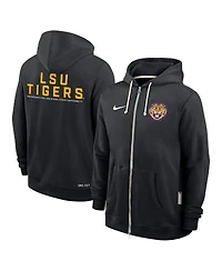 Nike Men's Black Lsu Tigers 2025 Sideline Performance Full-Zip Hoodie