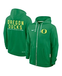 Nike Men's Green Oregon Ducks 2025 Sideline Performance Full-Zip Hoodie