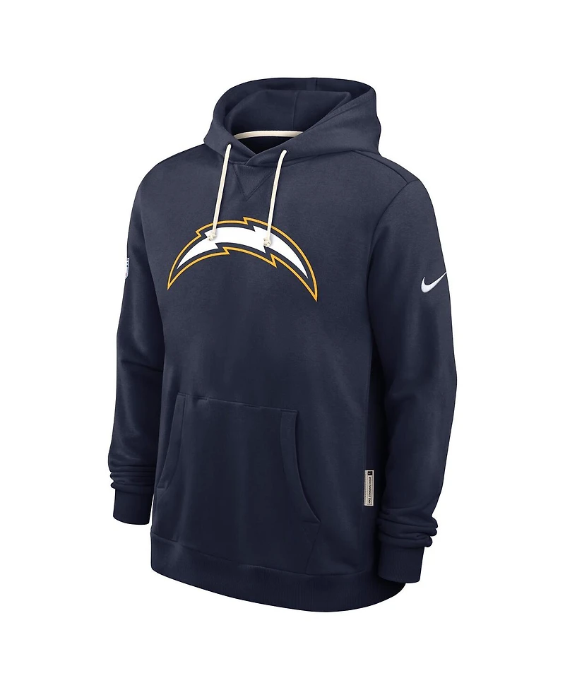 Nike Men's Navy Los Angeles Chargers Alternate Super Sideline Performance Pullover Hoodie