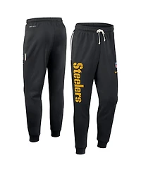 Nike Men's Black Pittsburgh Steelers Sideline Ground Game Performance Taper Pants