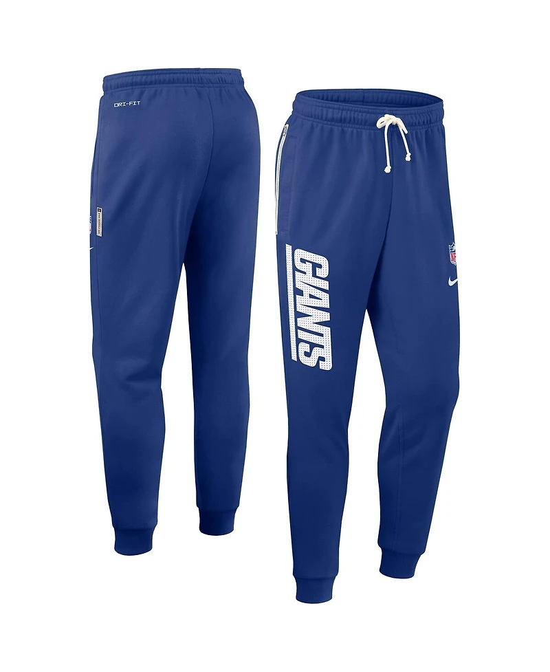 Nike Men's Royal New York Giants Sideline Ground Game Performance Taper Pants