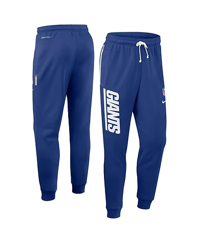 Nike Men's Royal New York Giants Sideline Ground Game Performance Taper Pants