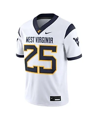 Nike Men's 25 White West Virginia Mountaineers Limited Away Game Jersey