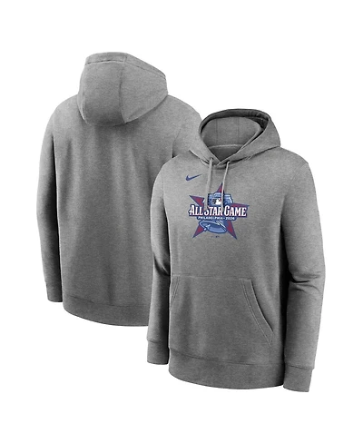 Nike Men's Heather Charcoal 2026 Mlb All-Star Game Logo Club Pullover Hoodie