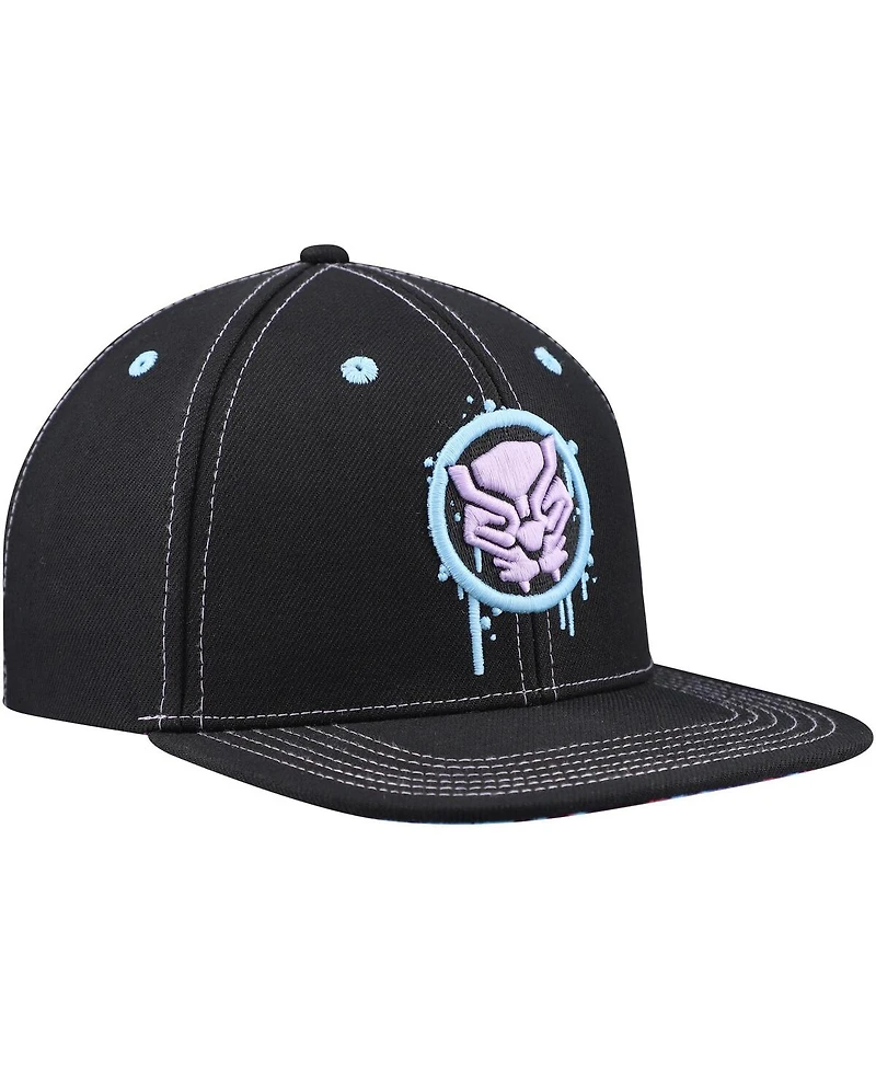 Lids Big Boys and Girls Black Panther Glow-in-the-Dark Snapback Hat