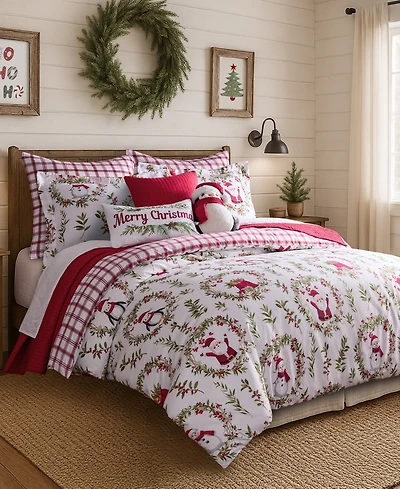 Levtex Home Pine and Plaid Reversible 3-Pc. Duvet Cover Set, Queen