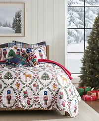Levtex Home Festive Nutcrackers 2-Pc. Sham Set, European