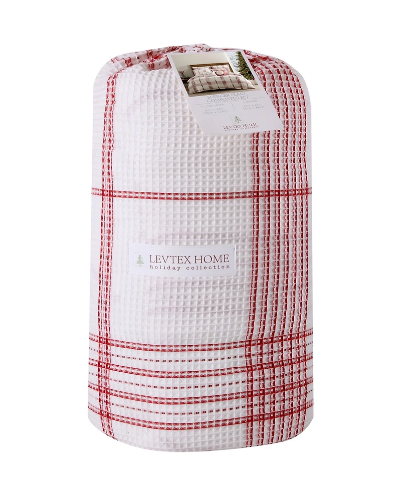 Levtex Home Peppermint Plaid -Pc. Comforter Set