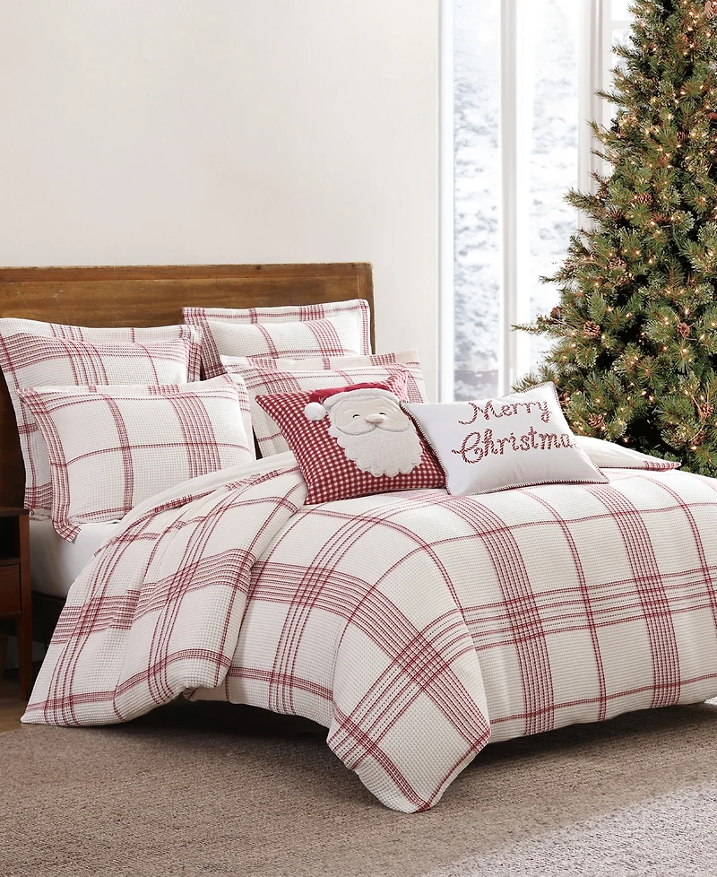 Levtex Home Peppermint Plaid 3-Pc. Duvet Cover Set