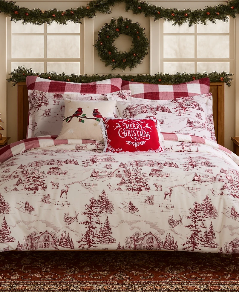 Levtex Home Winter Sleigh Ride Reversible -Pc. Duvet Cover Set