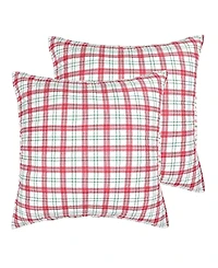 Levtex Home Gingerbread Village 2-Pc. Sham Set, European