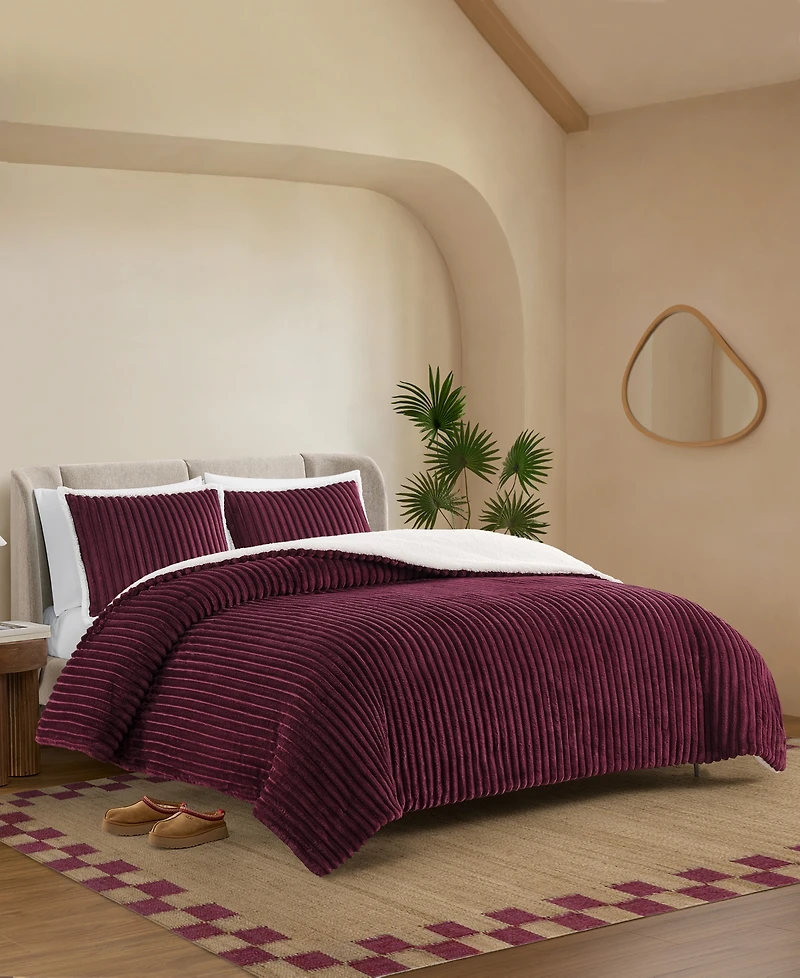 Ugg Avery Ribbed 3-Pc. Comforter Set, King