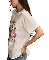 Lucky Brand Women's Tattoo Queen Classic Crew Neck T-shirt