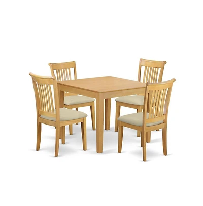 East West Furniture Dining Room Set Oak