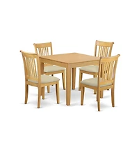 East West Furniture Dining Room Set Oak
