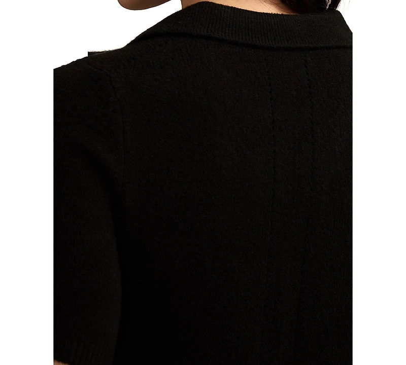 Lucky Brand Women's Cloud Soft Collared Sweater T-Shirt