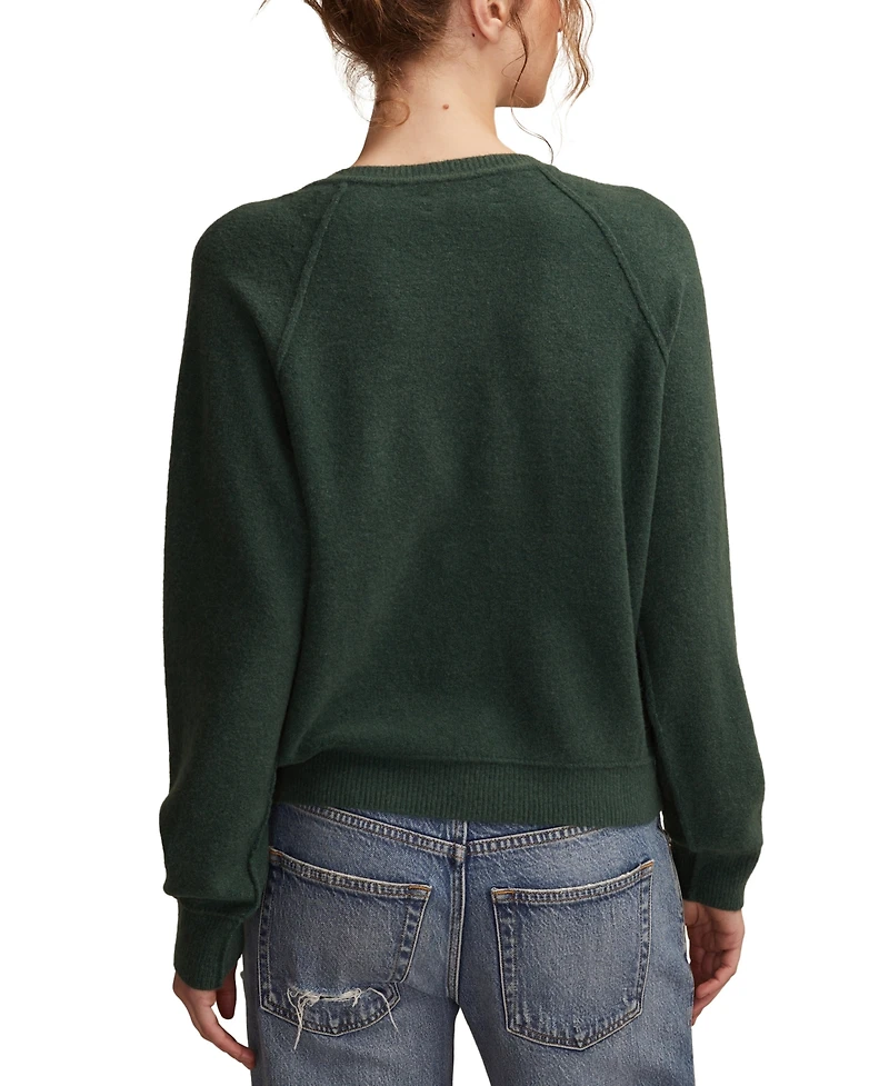 Lucky Brand Women's Relaxed Henley Sweater