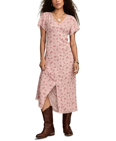 Lucky Brand Women's Simone Floral-Print Midi Dress