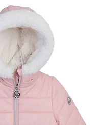 Michael Kors Baby Girls Plush Lined Midweight Jacket