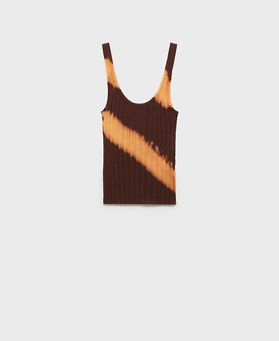 Mango Women's Tie-Dye Knit Top