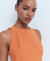 Mango Women's Flared Midi-Dress