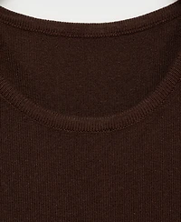 Mango Women's Halter-Neck Knitted Dress