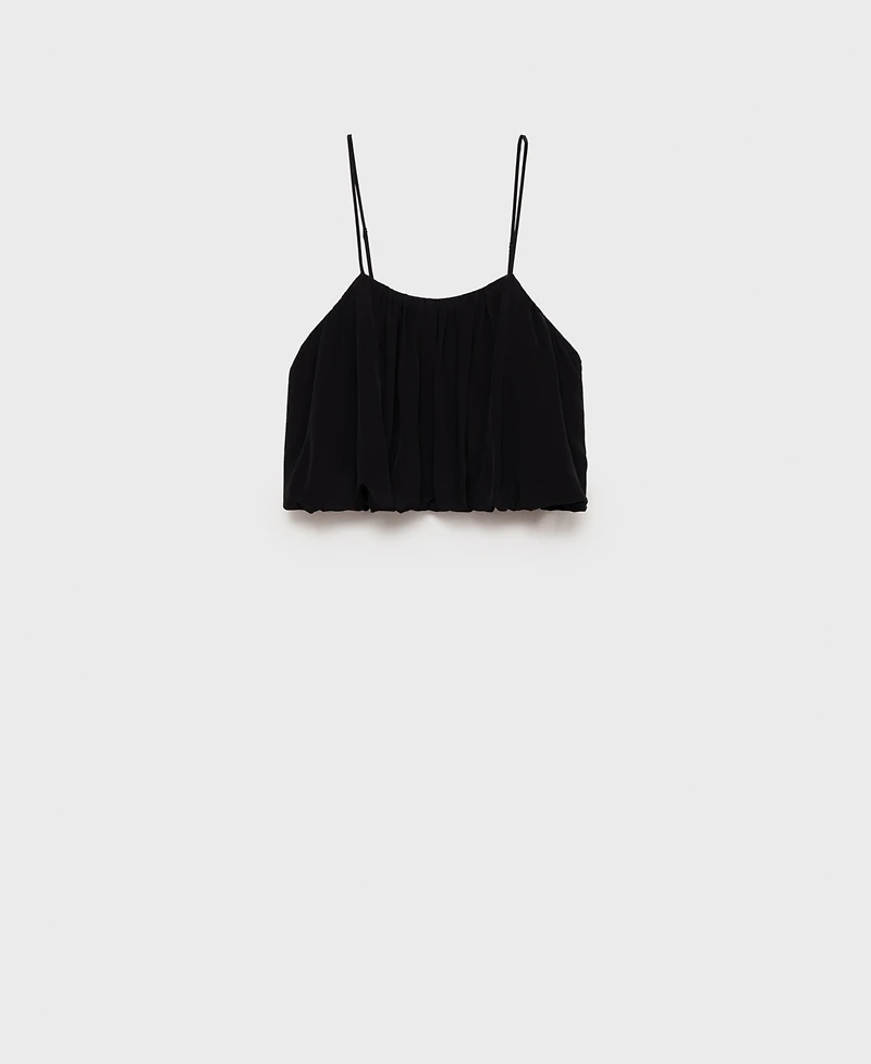 Mango Women's Balloon Crop Top