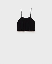 Mango Women's Balloon Crop Top