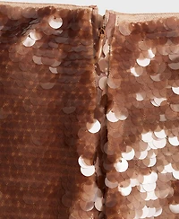Mango Women's Midi Sequin Skirt