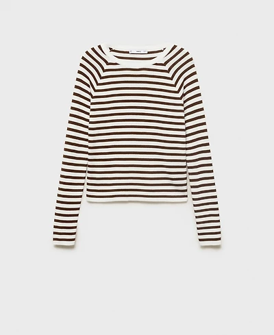 Mango Women's Long-Sleeved Fine-Knit Sweater