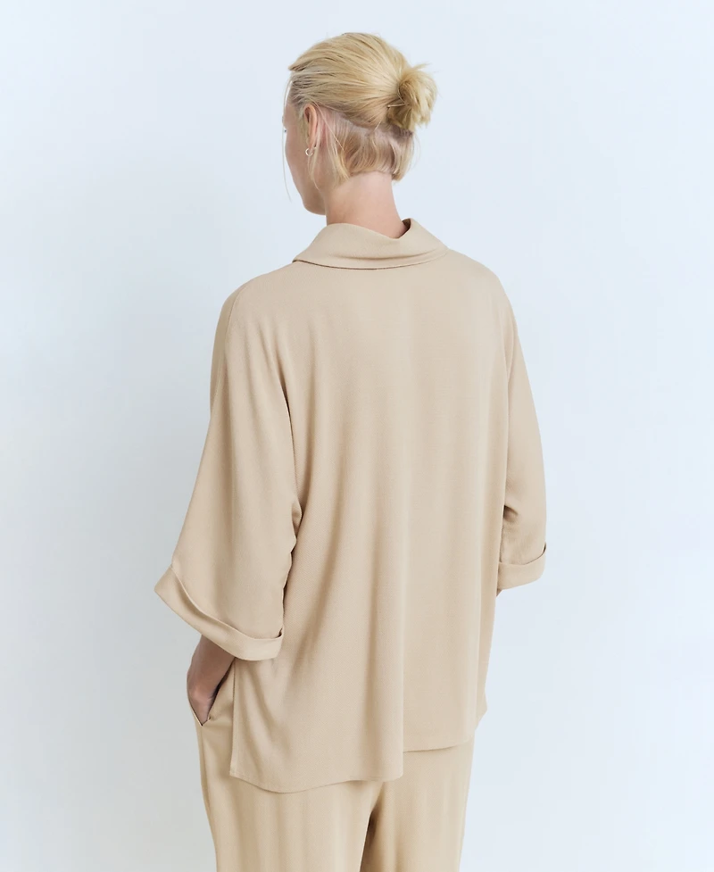 Mango Women's Oversized Flowing Blouse