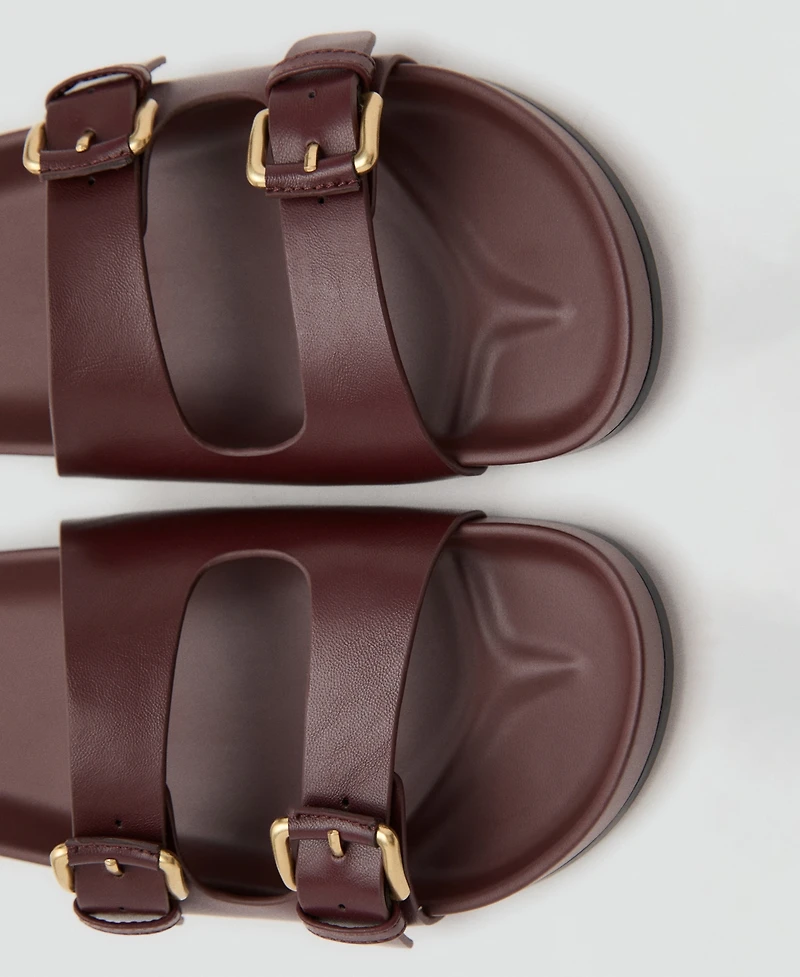 Mango Women's Buckle Flat Sandals